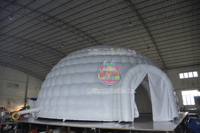 inflatable white dome