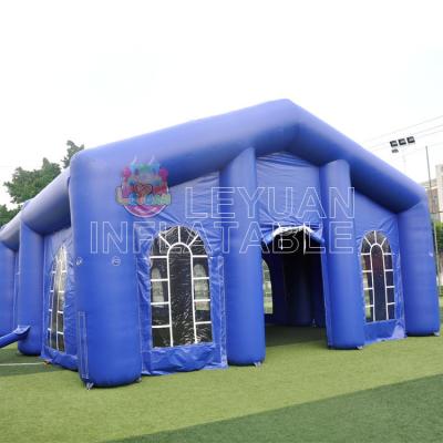 Tente de mariage gonflable bleue en plein air pour 200 personnes